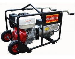 Gentech EP8000HSR-RCD-V2 8kVA Honda Powered Generator with RCD and Wheel Kit